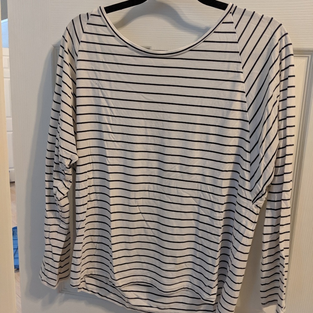 Madewell Striped Boat Neck Top